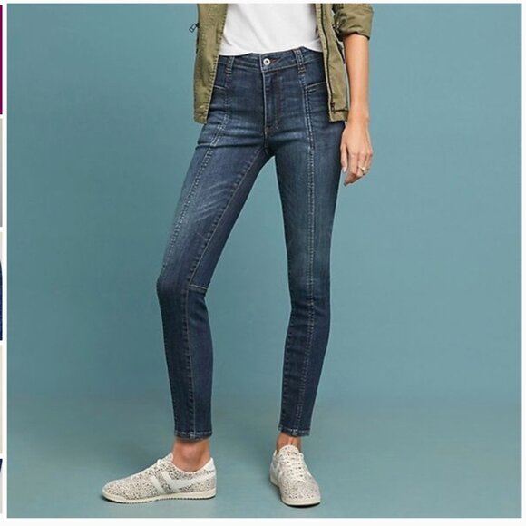 Pilcro and The Letterpress by Anthropologie High Rise Denim Leggings Size 28 - Picture 16 of 16